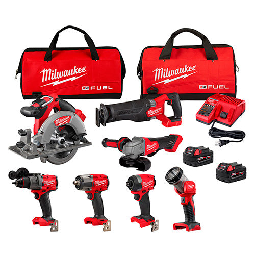 KIT 7 HERRAMIENTAS INALAMBRICAS FUEL MILWAUKEE 3697-27