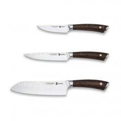 CUCHILLO TRES CLAVELES  #1026 SAKURA COCINERO JGO.3 PZAS.