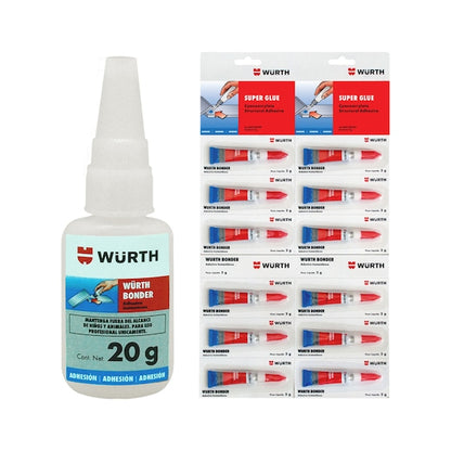 ADHESIVO CIANOCRILATO SUPERGLUE 20GR - WURTH