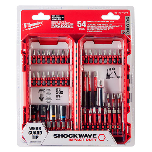 SET DE PUNTAS DE IMPACTO 54 PZS MILWAUKEE 48-32-4010