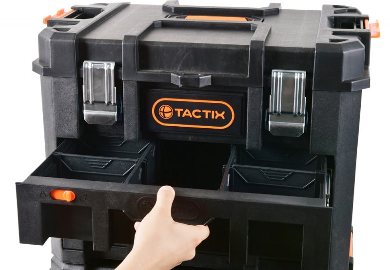 CAJA HERRAMIENTAS MODULAR 3 EN 1 C/GAVETAS C/CARRO #320366 - TACTIX
