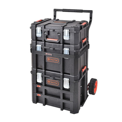 CAJA HERRAMIENTAS MODULAR 3 EN 1 C/GAVETAS C/CARRO #320366 - TACTIX