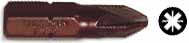 PUNTA CROSSMAN MAGNET. POZIDRIV #0 1/4"X25MM # 44-340 (10 UNI.) (OF)