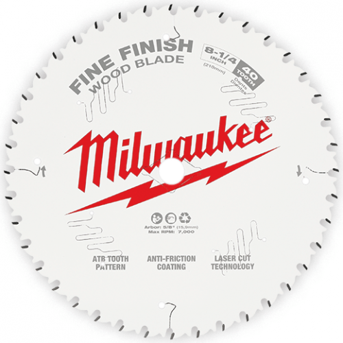 DISCO SIERRA CIRCULAR 8.1/4 DE 40 DIENTES MILWAUKEE