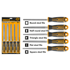 LIMA INGCO PARA METAL JUEGO 5 PIEZAS PROFESIONAL  # HKTFS0508