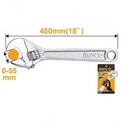 LLAVE FRANCESA INGCO CROMADA  18" # HADW131182