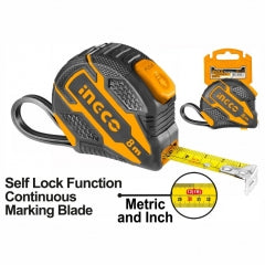 HUINCHA INGCO METRICA 8 M X25 MM C/AUTOBLOQUEO  # HSMT08825
