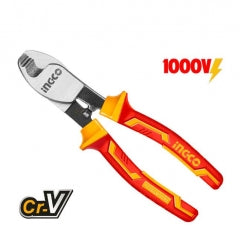 ALICATE INGCO CORTANTE ELECTRICISTA AISLADO 1000V  6" /160 MM # HICCB28160