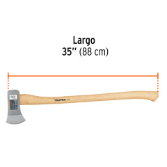 HACHA TRUPER MICHIGAN 3.1/2  LBS. M/MADERA HICKORY 34