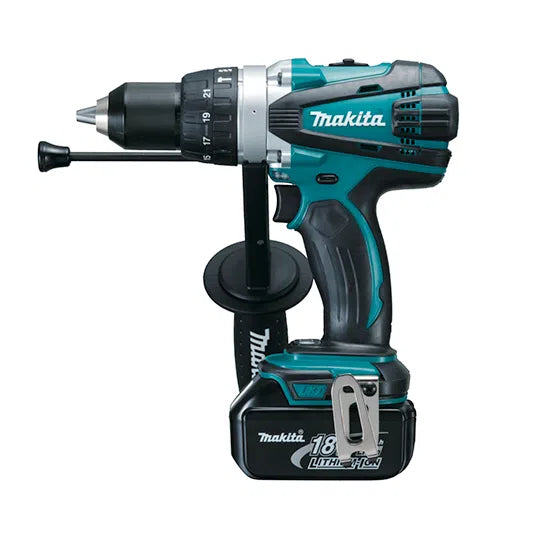 Taladro percutor 1/2"  18 v., 3.0ah (dhp458rfe) - MAKITA
