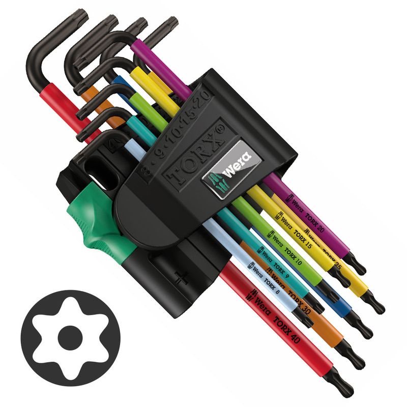Set 9 Llaves Allen Torx BO Multicolor BlackLaser en Caja