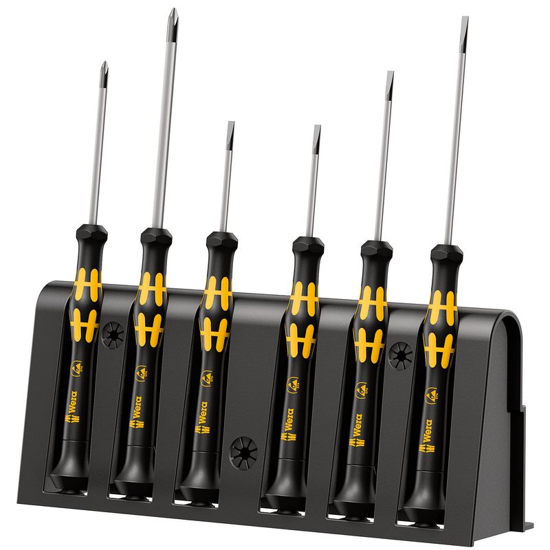 Set Destornilladores Anti-Estática Phillips / Paleta (6 Piezas + Bandeja)