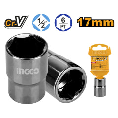 LLAVE DADO INGCO 6 PTA 1/2 DR  17  MM # HHAST12171