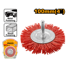 ESCOBILLA INGCO CIRCULAR DE NAILON P/TALADRO 4