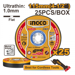 DISCO CORTAR METAL INGCO ULTRAFINOS JGO. 25 PZAS  4.1/2