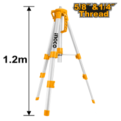 TRIPODE ALUMINIO INGCO 120 CMS. P/NIVEL LASER # HLLT01152