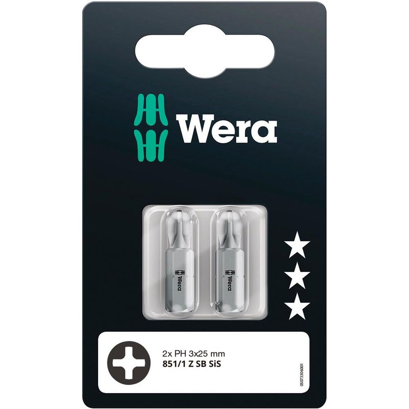 Set 2 Puntas Phillips PH3 x 25 mm