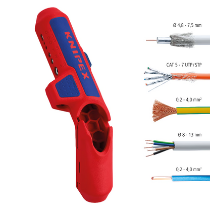 Herramienta pelacables universal ErgoStrip Knipex