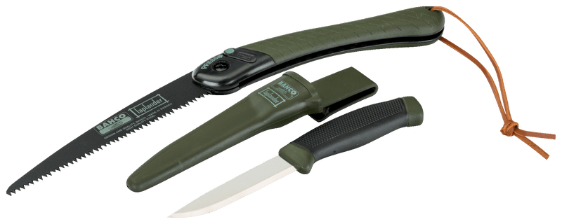 Juego de cuchillo y serrucho plegables Laplander con mango bi-componente LAP-KNIFE