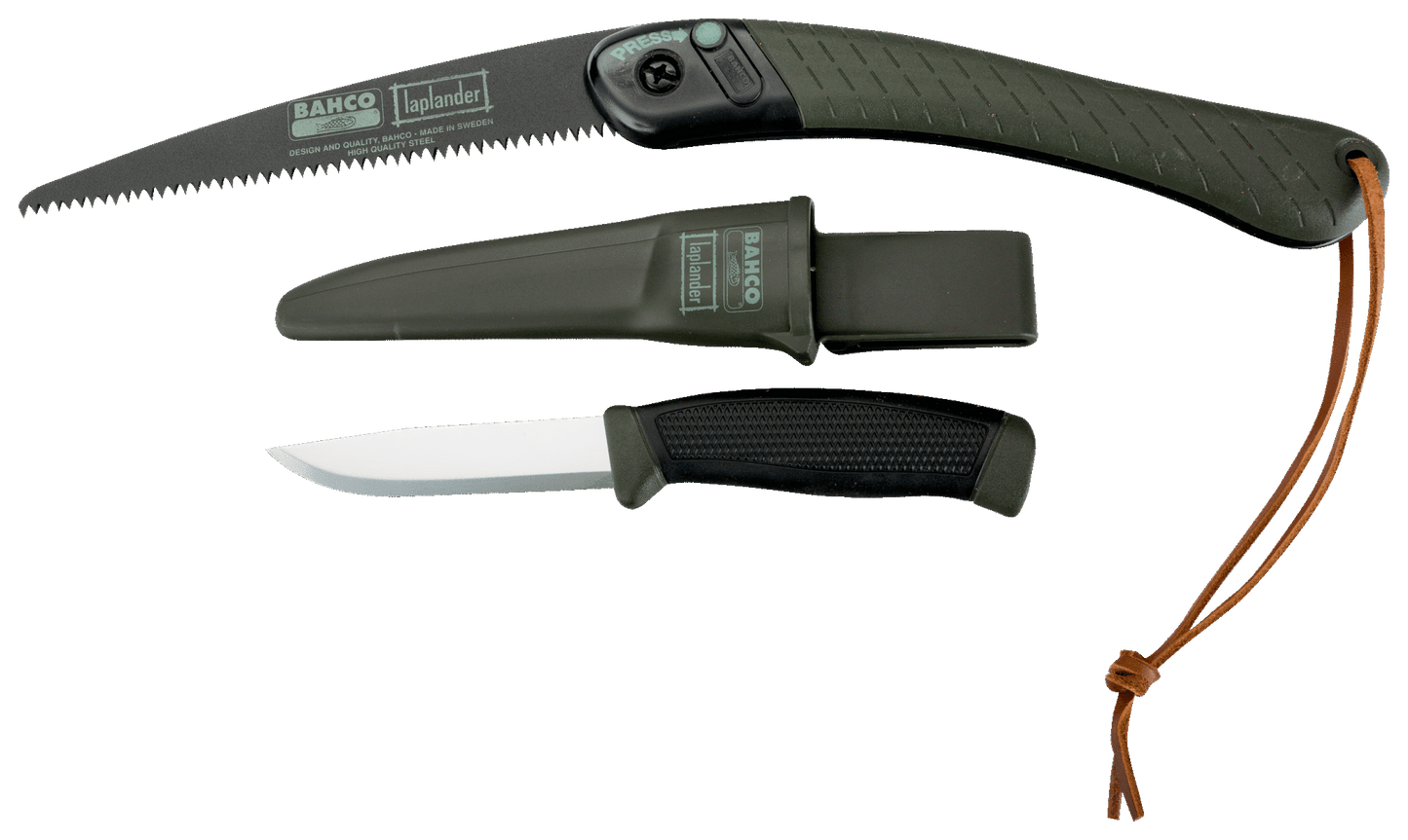 Juego de cuchillo y serrucho plegables Laplander con mango bi-componente LAP-KNIFE