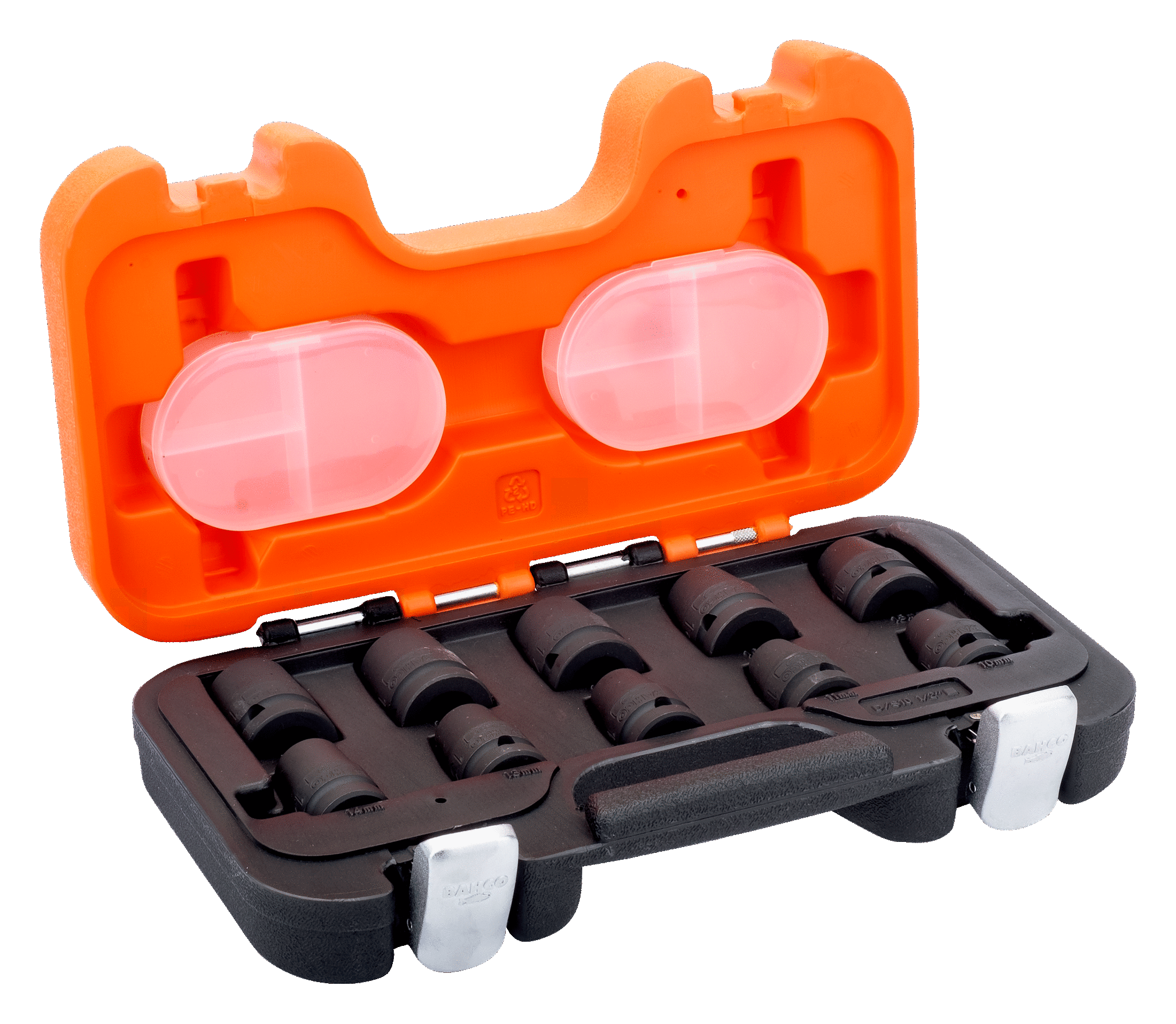 Juego de 10 dados de impacto 1/2" (10-19 mm) BAHCO