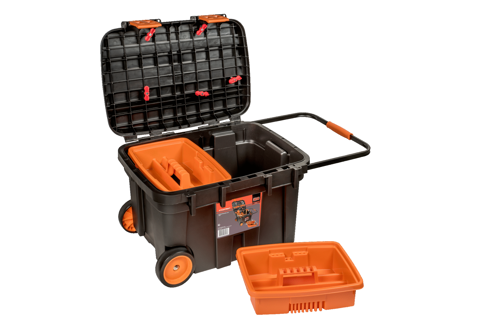 Caja portaherramientas 69L Heavy Duty con ruedas Bahco