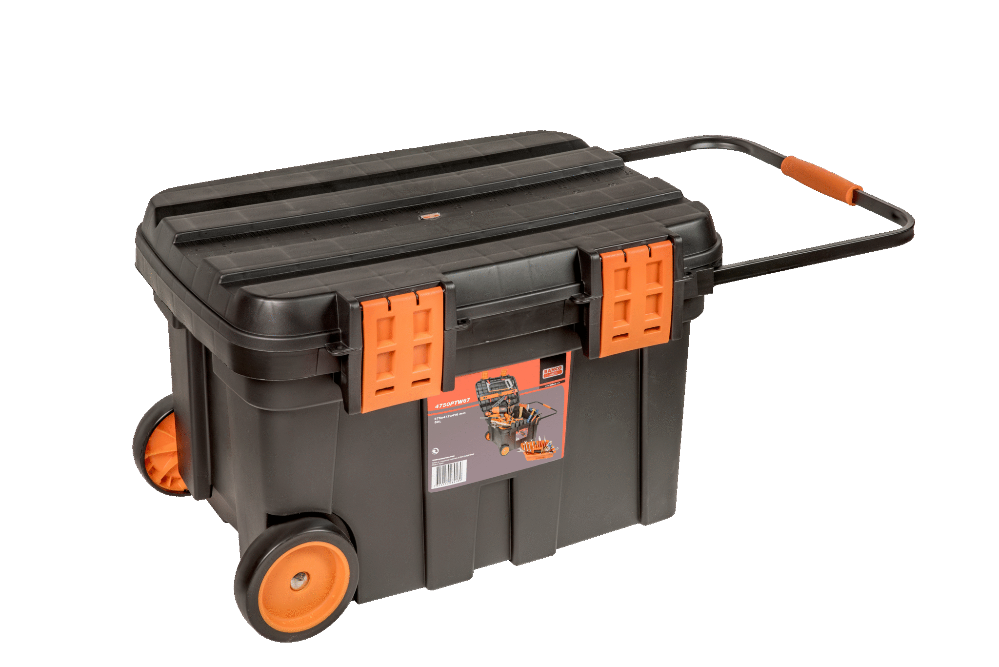 Caja portaherramientas 69L Heavy Duty con ruedas Bahco