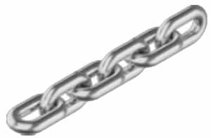 CADENA GALV ESLABON CORTO 5 MM (SACO DE 57 MTS APROX.)