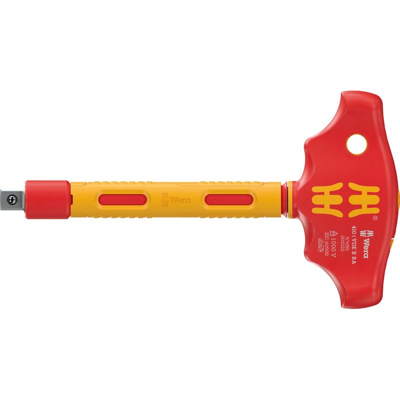 Adaptador en T con Carraca VDE 410 i B RA 3/8"