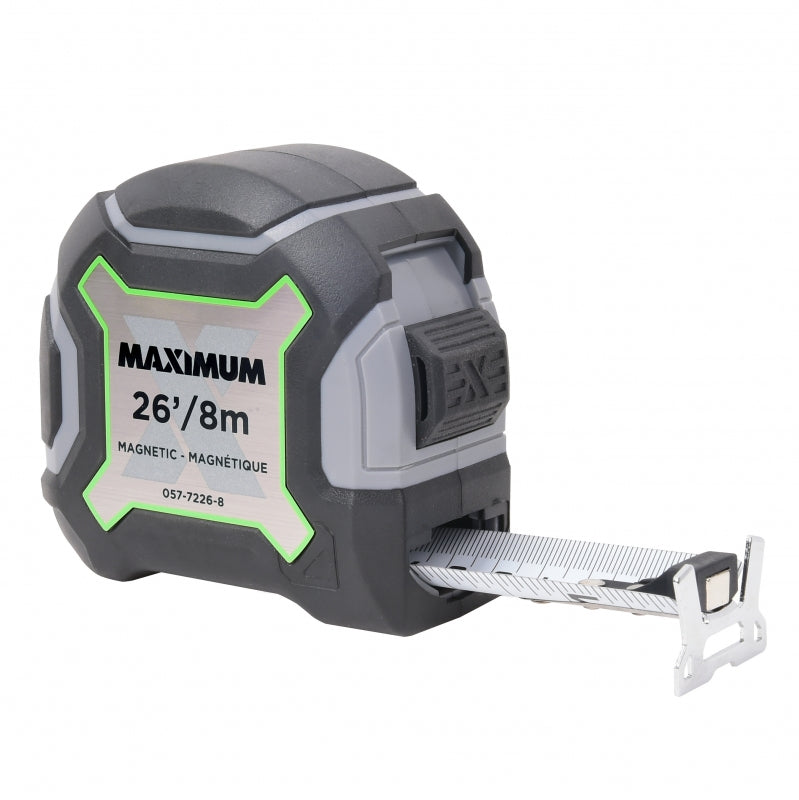 HUINCHA MAXIMUM (TACTIX) # 057-7226-8 8,0 MTS X 1" (MM-PUL)