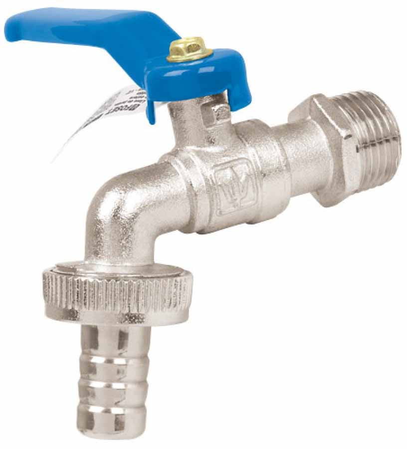 LLAVE RIEGO PRETUL (FOSET) (TRUPER) DE ESFERA # LLE-140L ( LL-21X  1/2")  (49083)
