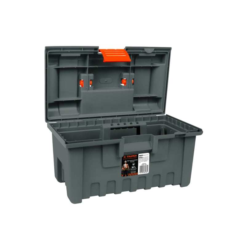 CAJA HERRAMIENTA TRUPER PLASTICA GRIS 16" # CHA-16NC (CHA-16G) (11141)