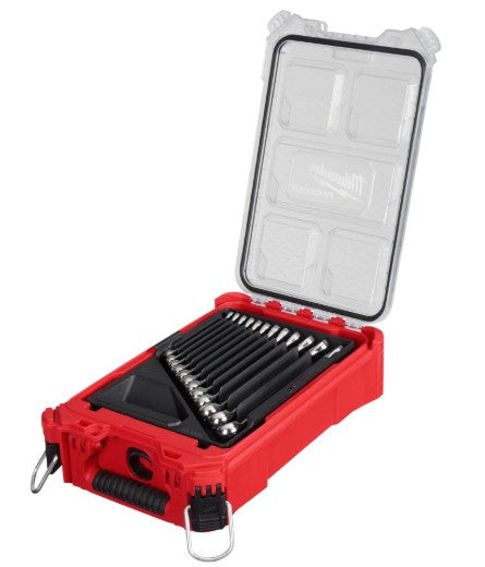 JUEGO DE LLAVES PUNTA CORONA 15PZS MM PACKOUT MILWAUKEE