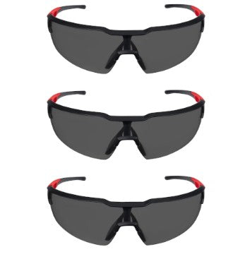 JUEGO 3 LENTES DE SEGURIDAD ANTIRAYA OSCURO MILWAUKEE