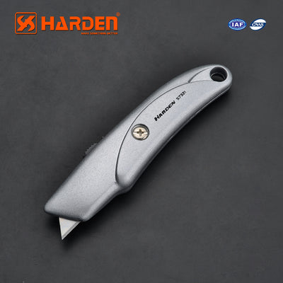 Cuchillo Cartonero hoja corta retráctil Cuerpo de aluminio Heavy Duty Harden