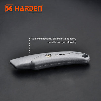 Cuchillo Cartonero hoja corta retráctil Cuerpo de aluminio Heavy Duty Harden
