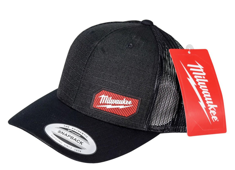 GORRO AJUSTABLE NEGRO CON VISERA Y MALLA MILWAUKEE 505B