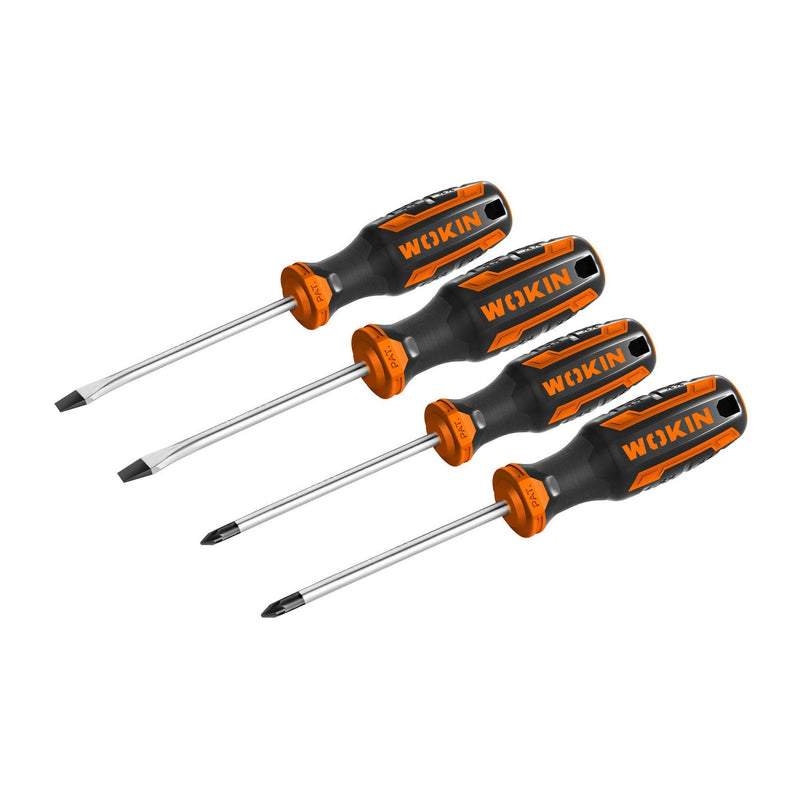 Juego Destornilladores 4.0×100. 6.5x100 mm. PH1x100. PH2x100mm N+ Wokin