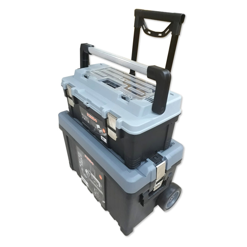 CAJA HERRAMIENTAS KENDO #90272 PLAST.C/RUEDAS 2 en 1 - 22