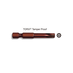 PUNTA CROSSMAN MAGNET.TORX TAMPER PROOF T-30 1/4" X 50MM (100 UNI.) # 44-731(OF)