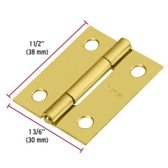 BISAGRA HERMEX-TRUPER ACERO LATONADO 1.1/2 x 1.3/16