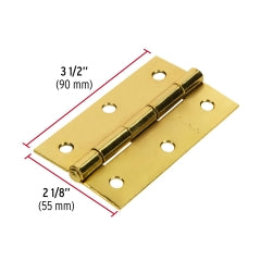 BISAGRA HERMEX-TRUPER ACERO LATONADO 3.1/2 x 2.1/8