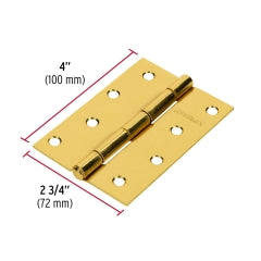 BISAGRA HERMEX-TRUPER ACERO LATONADO 4 x 2.3/4