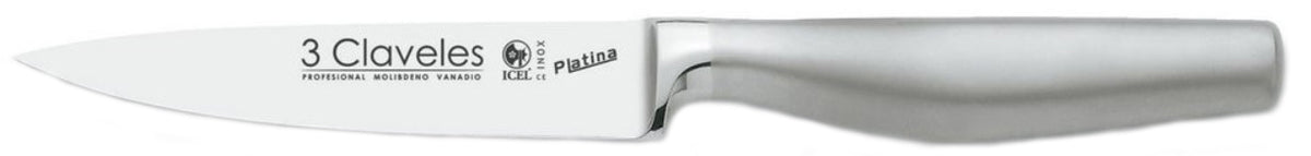 CUCHILLO TRES CLAVELES # 1615 INOX.FORJ.PLATINA VERDURAS 10 CMS(OF)