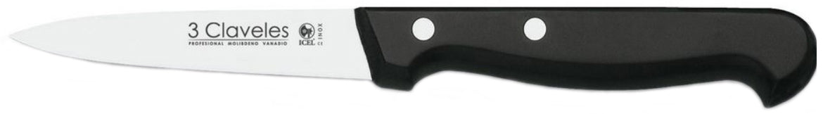 CUCHILLO TRES CLAVELES # 908 INOX MGO ABS  9CMS VERDURAS