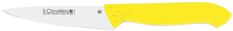 CUCHILLO TRES CLAVELES # 1328  PROFLEX MGO.AMARILLO 12 CMS COCINERO