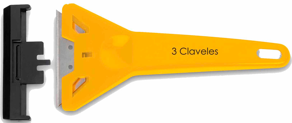 RASPADOR TRES CLAVELES # 242 PARA VIDRIOS 14,5 CMS