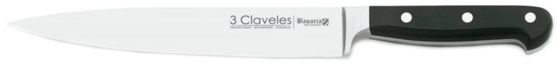 CUCHILLO TRES CLAVELES # 1596 INOX FORJADO M/ALEMAN TRINCHAR  25 CMS(OF)