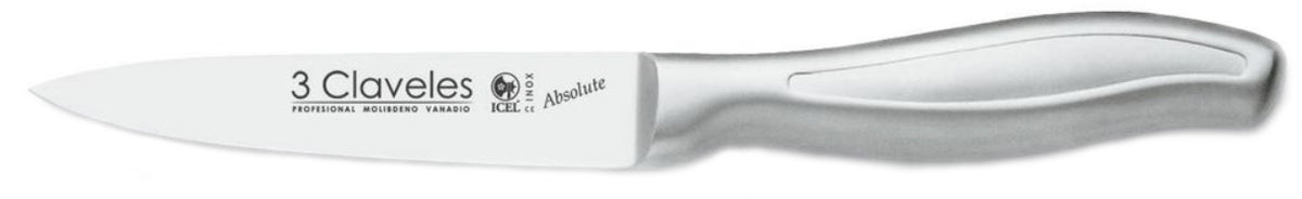CUCHILLO TRES CLAVELES # 1408 ACERO INOX  VERDURAS 10 CMS(OF)