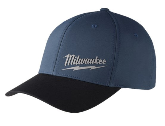 GORRO AJUSTADO AZUL CON VISERA S - M MILWAUKEE 507BL-SM